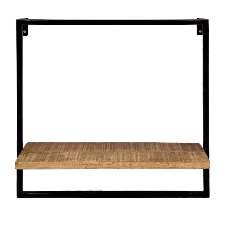 Scaffale pensile Scaffale a muro Scaffale a muro 50x50x25 cm nero