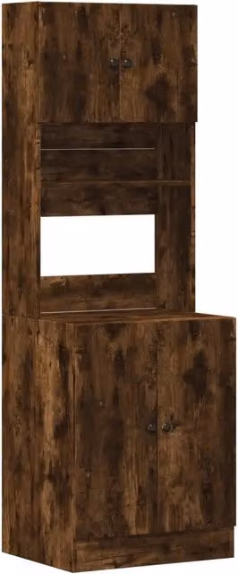 Pensile da cucina | Mobile da Cucina Rovere Fumo 60x50x180 cm in Legno Multistrato