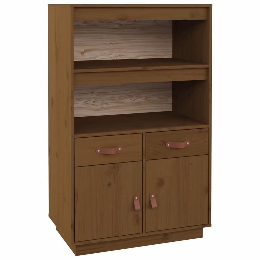Credenza ambra 67x40x108,5 cm in Legno Massello di Pino