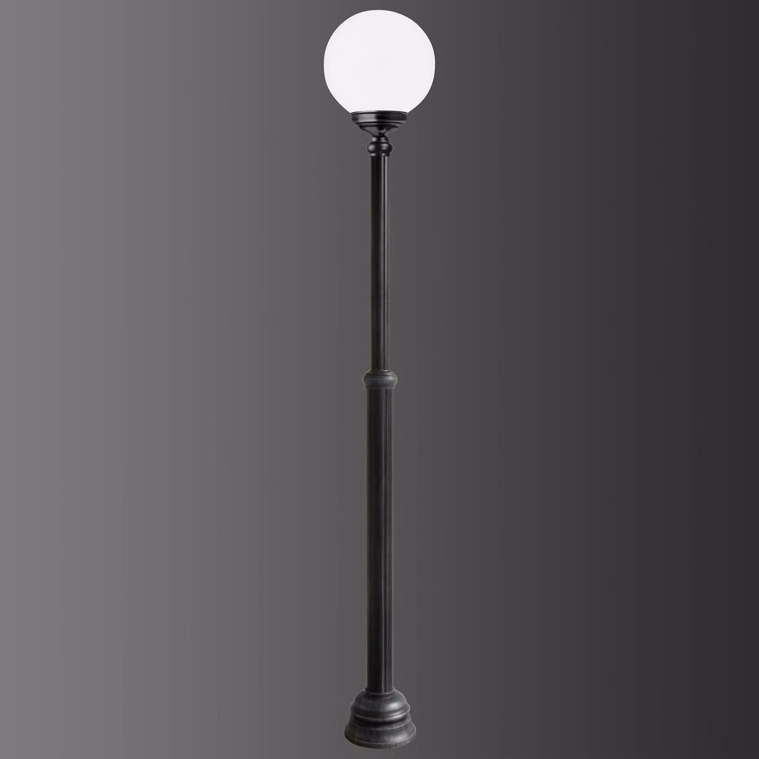 LCD Candelabro 1143, 1 luce, nero/bianco 1143, Nero, Alluminio, Antico