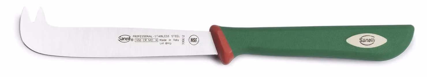 Coltello formaggio due punte cm 12 linea Premana Professional di Sanelli