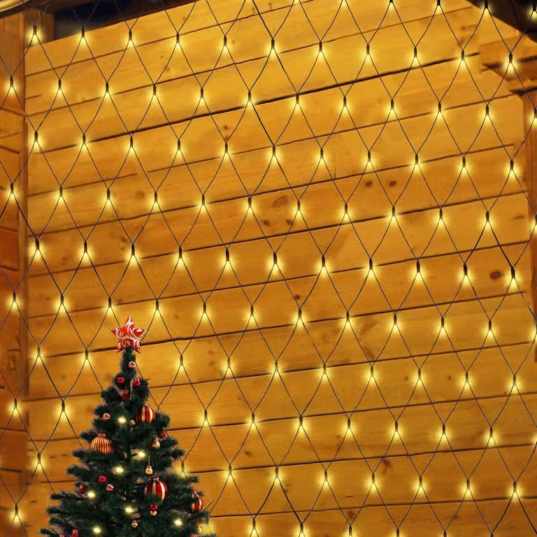 Catena luminosa LED da esterno, resistente alla corrosione, dimensioni 2 x 3 metri, ideale per decorazioni a forma di bosso