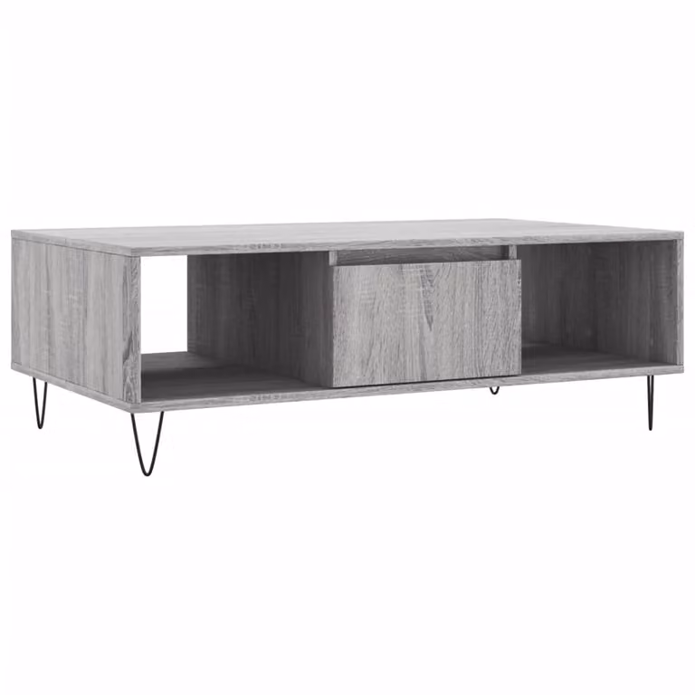 Tavolino da Salotto Grigio Sonoma 104x60x35cm Legno Multistrato