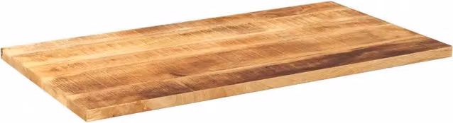 Piano per tavolo rettangolare in legno di mango grezzo marrone vidaXL L: 110 cm, P: 70 cm, H: 2,5 cm