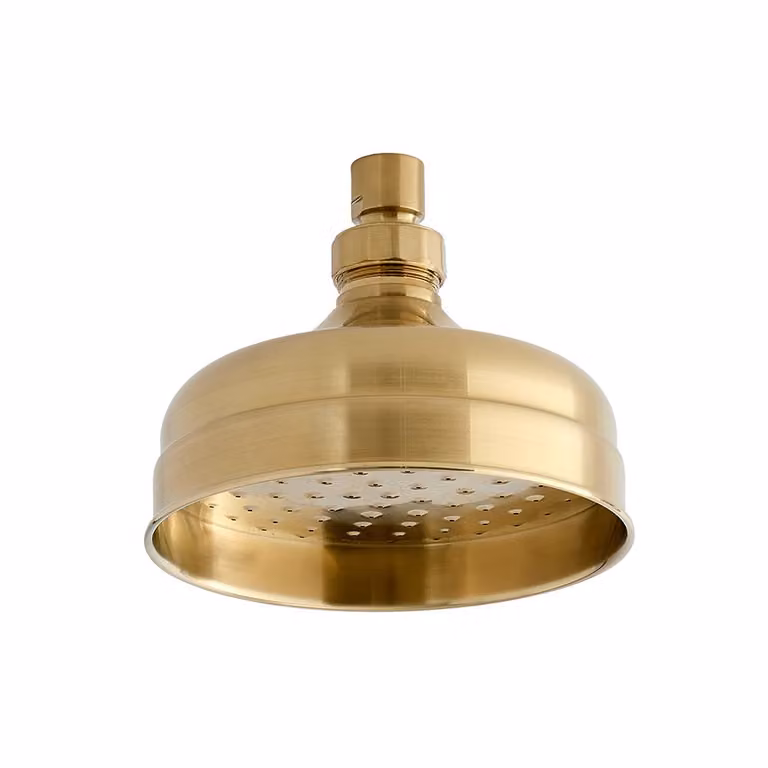 Soffione Doccia Tradizionale Circolare - 155mm - Oro Satinato