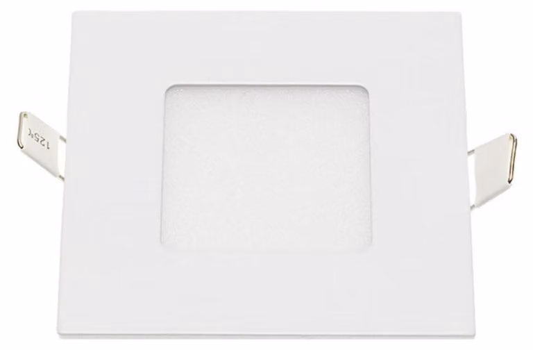 Pannello LED Incasso 7.5Cm 3Watt Slim Quadro Soffitto Alimentatore Incluso - Temperatura colore Lampada 6000K Bianco Freddo