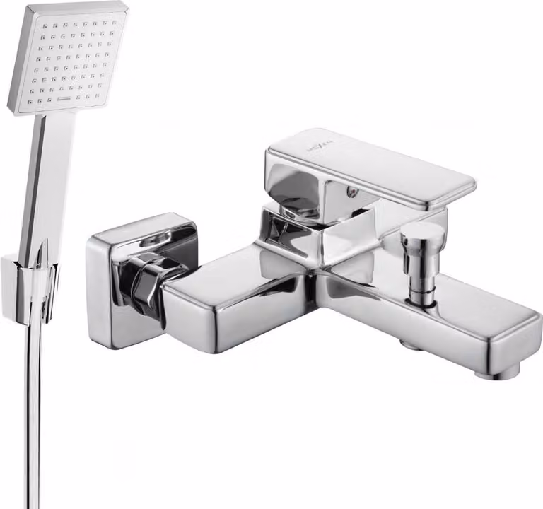 Mexen Cetus R45 rubinetto da vasca con set doccia, cromo - 74433R45-00