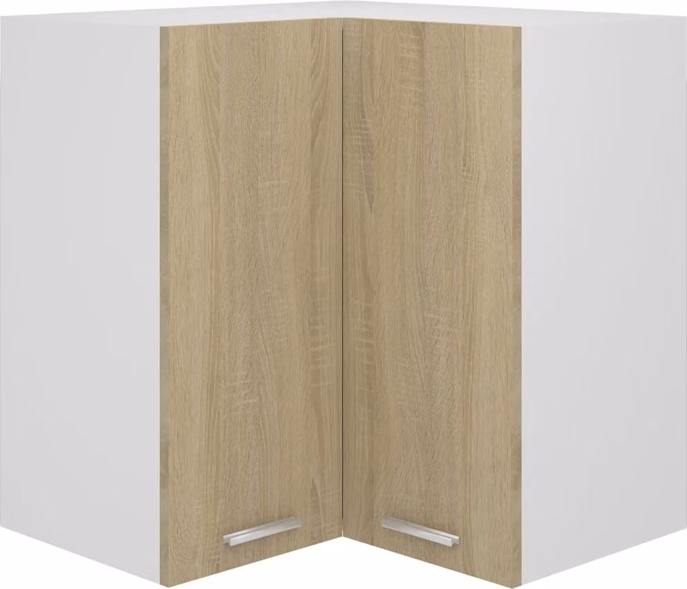 The Living Store Parete attrezzata ad angolo rovere Sonoma 57x57x60 cm Materiale in legno