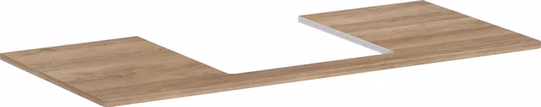 hansgrohe Xelu Q Console avec découpe au centre, 1180x500x480, pour vasque à poser, polie, 54096230, 54096230
