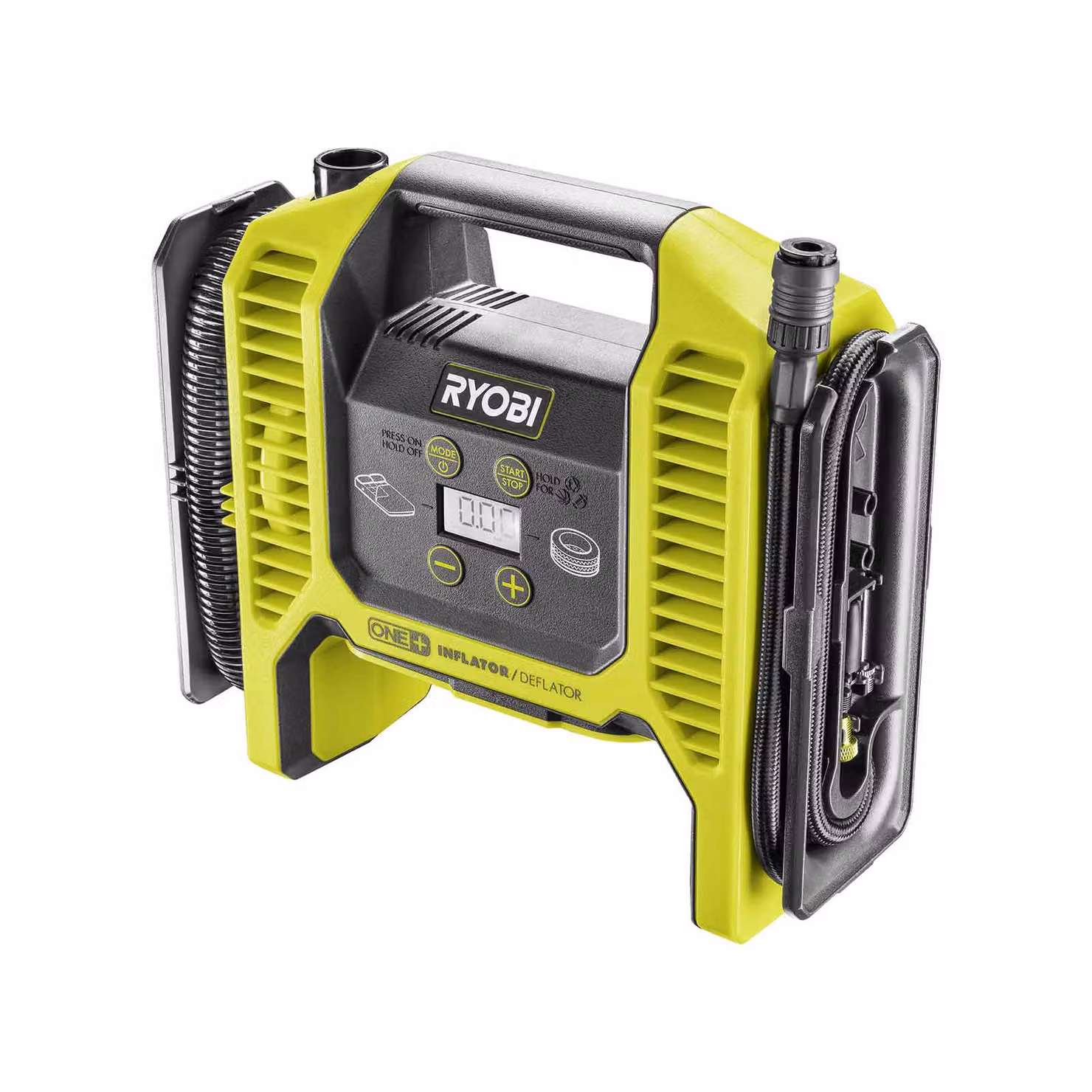 RYOBI multi compressore a batteria R18MI, pompa d'aria, pneumatici auto, pompa a sfera, 10 bar alta e bassa pressione, 18V