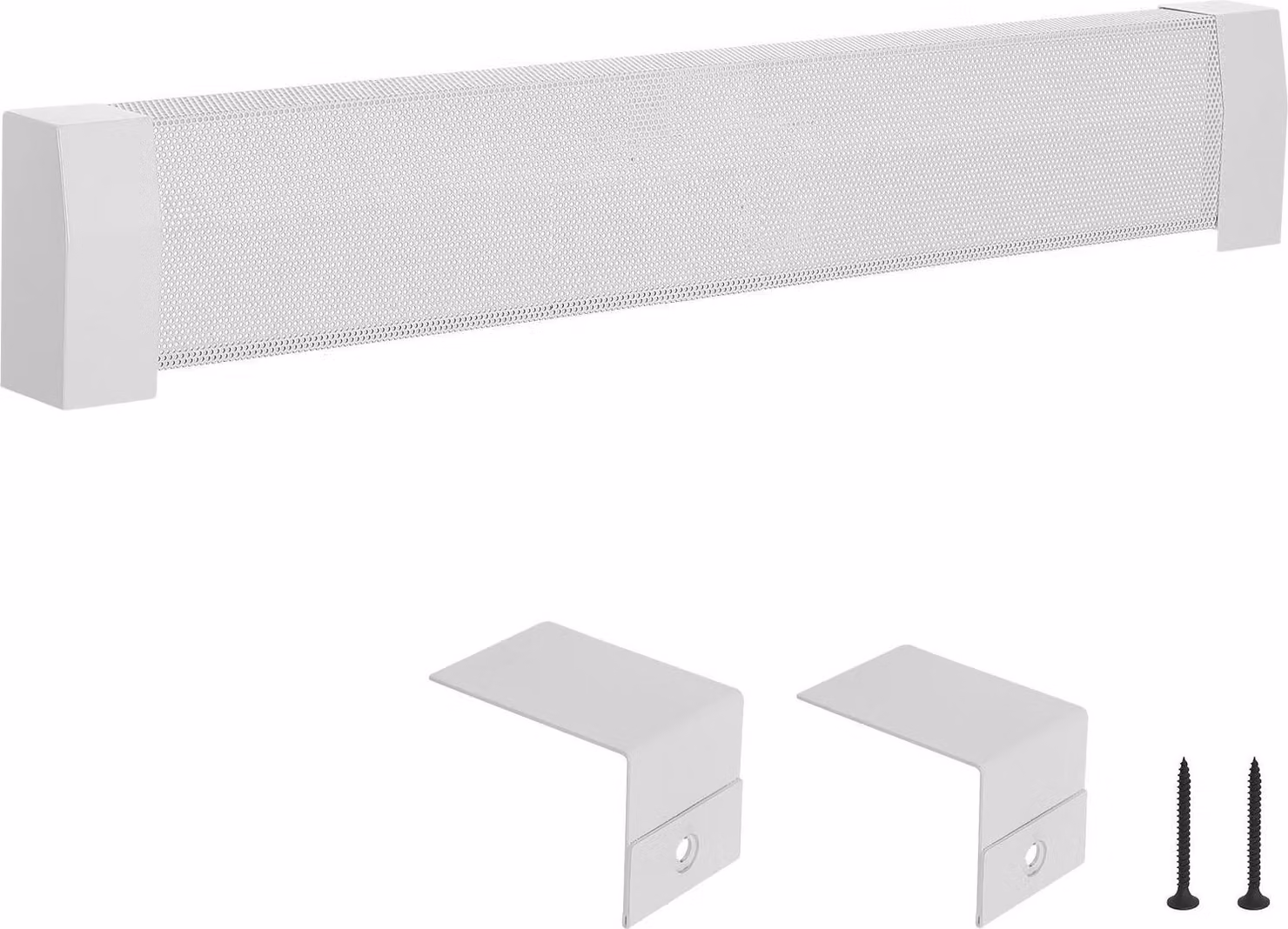 Copriradiatore Copriradiatore - Coperchio frontale standard - L x P x A 122,2 x 8,1 x 19,3 cm - Coperchio di ricambio - Acciaio robusto - Per radiatori e stufe elettriche - Bianco