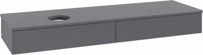 V&B Mobiletto senza struttura frontale - illuminazione Antao 160x50cm, WBP colore Lac, Anthrac. m Lac