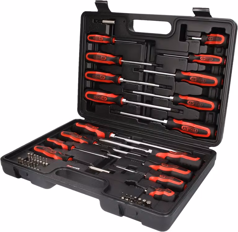 Set di cacciaviti e punte, 39 pezzi, 1/4", acciaio CV