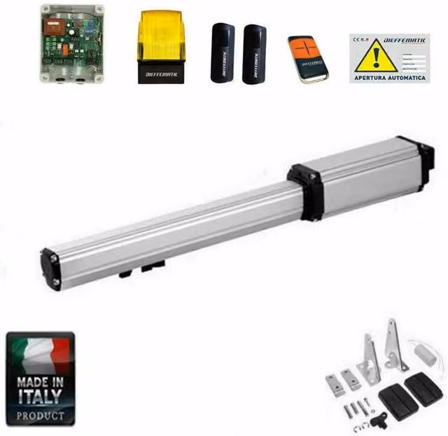 KIT BH 1 ANTA CORSA 500 24V AUTOMAZIONE CANCELLO BATTENTE AUTOMATISMO ELETTRICO