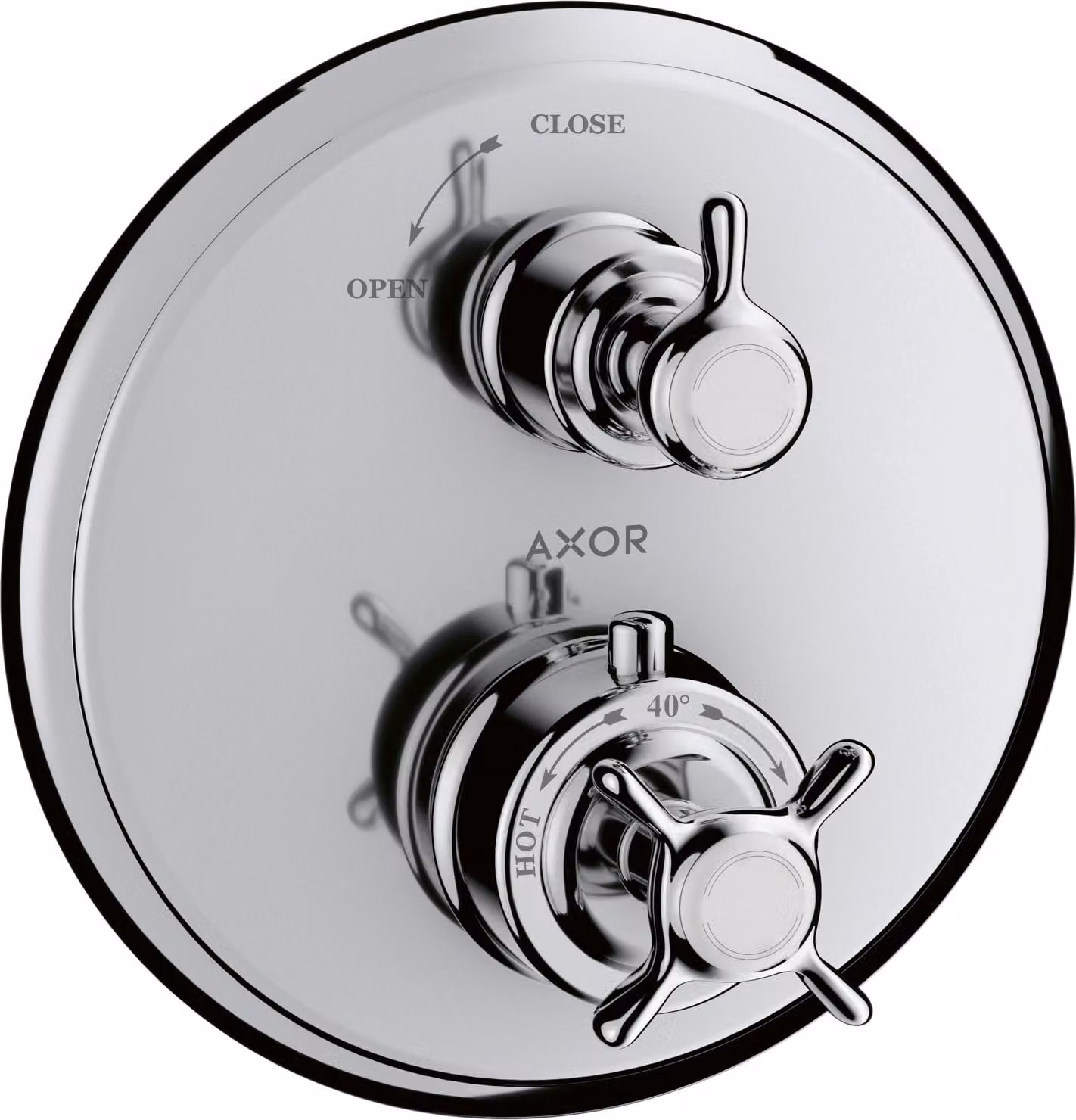 hansgrohe AXOR Thermostat Montreux encastré avec robinet d'arrêt,1 consommateur, 16800000, 16800000