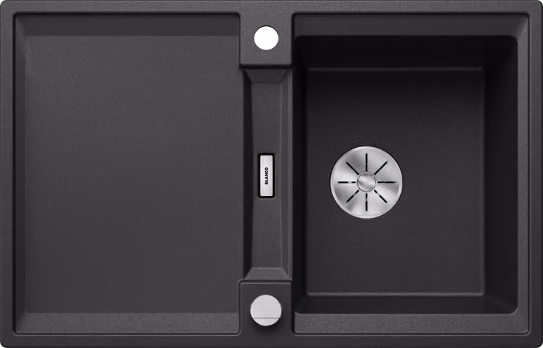 BLANCO ADIRA 45 S Lavello da incasso SILGRANIT antracite da 45 cm con comando remoto dello scarico, con accessori