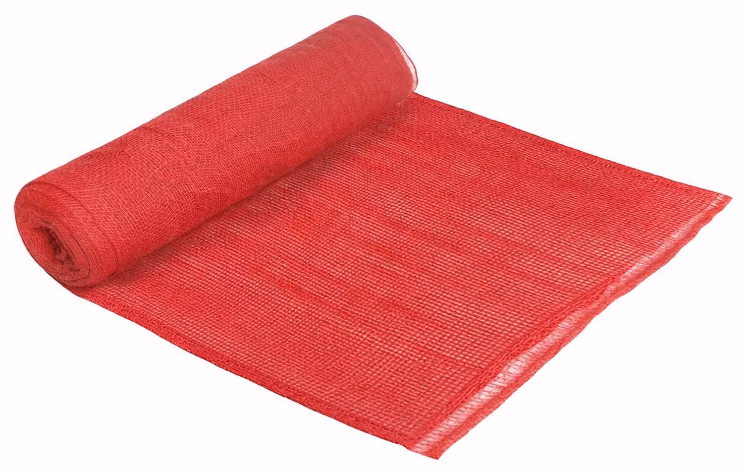 Tappeto in juta, 160 x 1500 cm, colore rosso