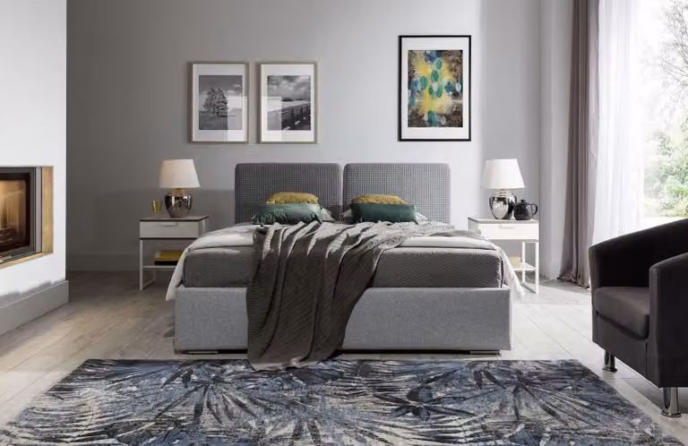 Klassisches Bett Barock Stil Doppel Hotel Betten Schlafzimmer 200x200cm Möbel