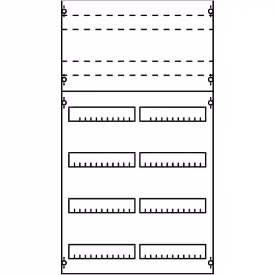 Striebel e John 2V2K-150 Pannello di distribuzione 6RE / 2FB, modulo BH2 montato su profilo EDF 2CPX077811R9999