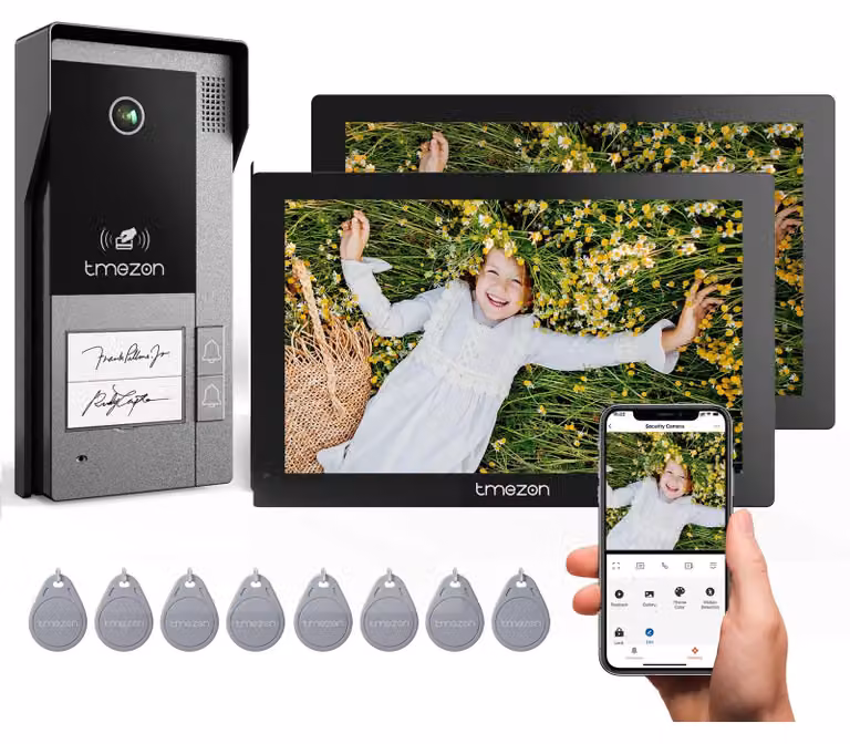 Videocitofono – Schermo touchscreen da 7 pollici, risoluzione 1080P – Angolo di visione di 126°
