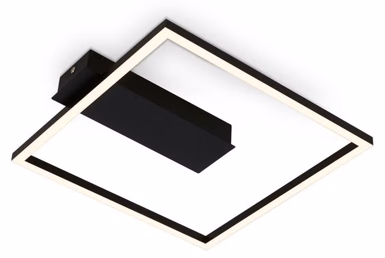 Lampada da soffitto a LED, nera, LED/14W