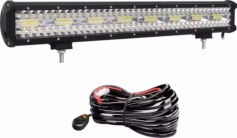 striscia luminosa a LED da 20/23 pollici, 420W/480W watt, IP67 impermeabile, 23 pollici con set di cavi