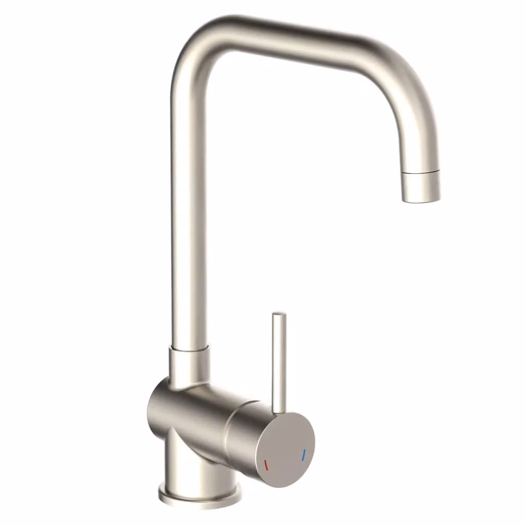 rubinetto da cucina eisl FUTURA, rubinetto da cucina a risparmio energetico, miscelatore da cucina orientabile a 360° in look acciaio inox