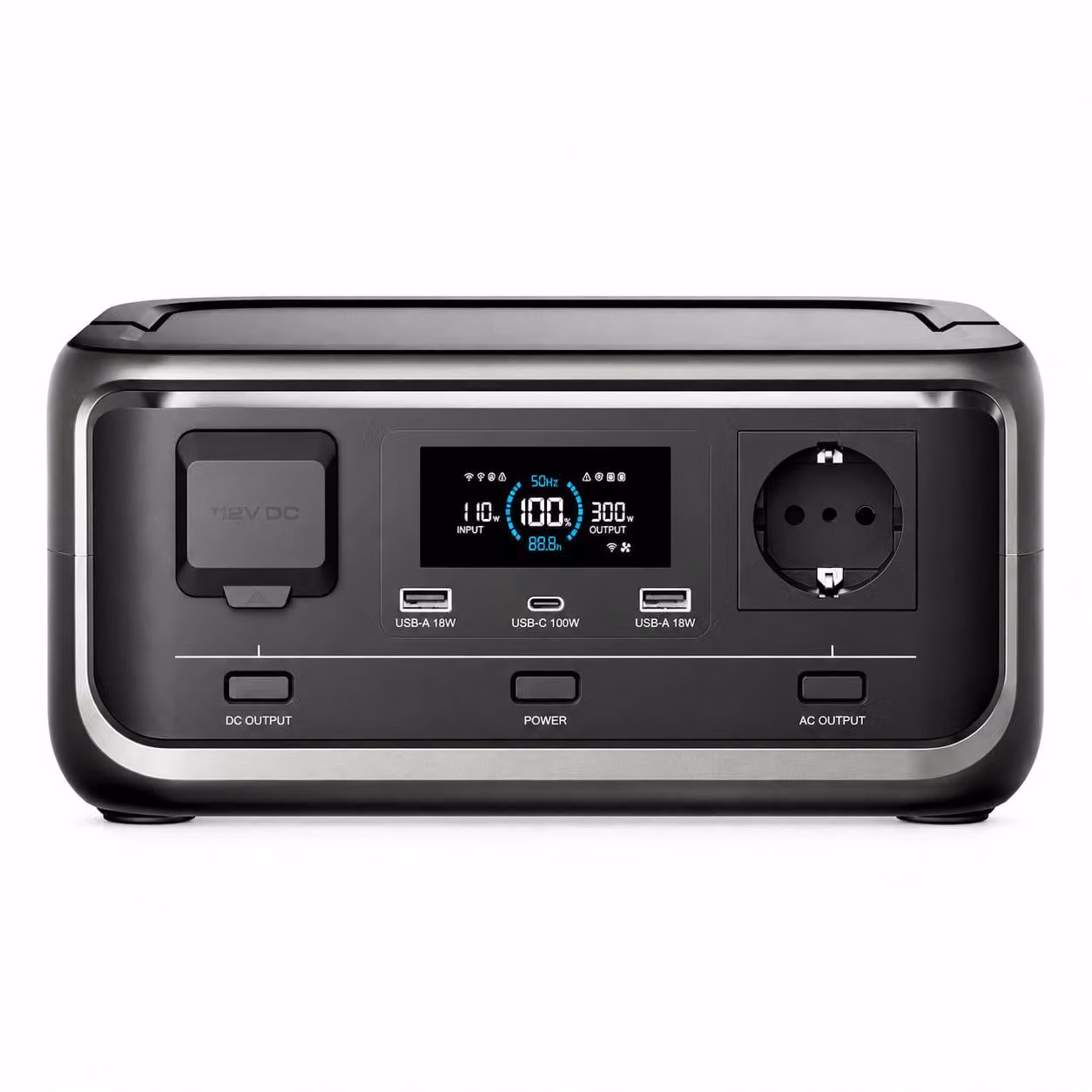 ALLPOWERS VOLIX P300 Power Station Portatile 256Wh 300W, LiFePO4, Picco 600W, USB-C 100W, Generatore Solare per Campeggio ed Emergenza