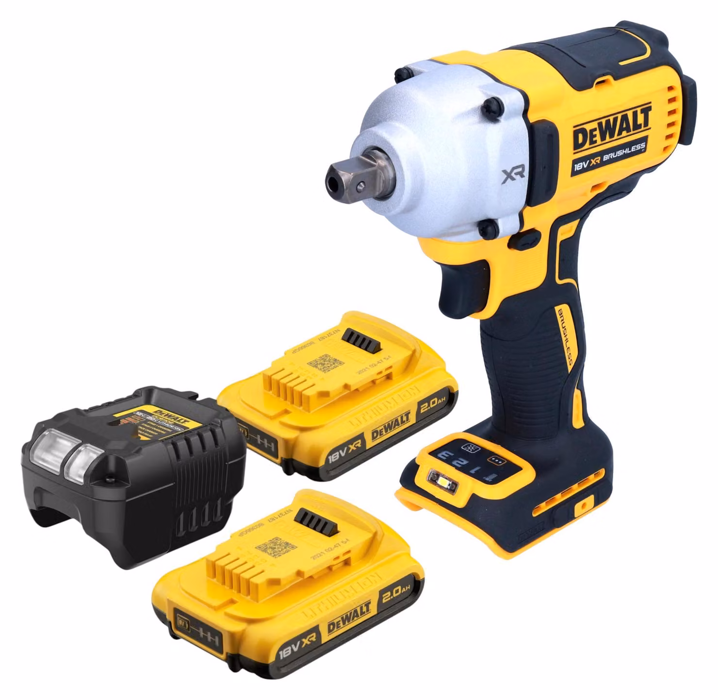 Avvitatore a impulsi a batteria DeWalt DCF 892 D2 18 V 812 Nm 1/2" brushless + 2x batteria ricaricabile 2,0 Ah + caricabatterie