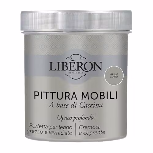 Libéron Pittura Mobili a base di Caseina Grigio Alpaca 0,5L