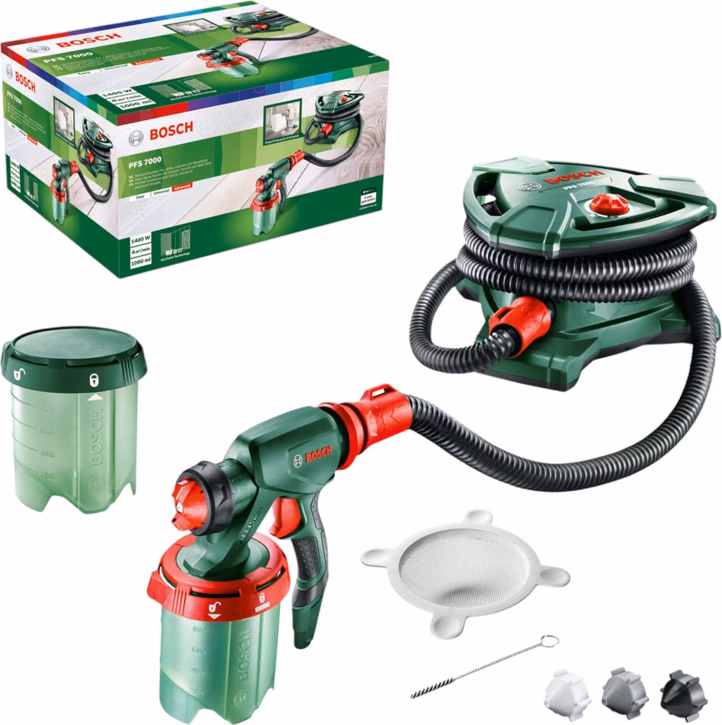 Sistema a spruzzo per vernici Bosch PFS 7000 1400 W  700 ml / min ( 0603207400 )