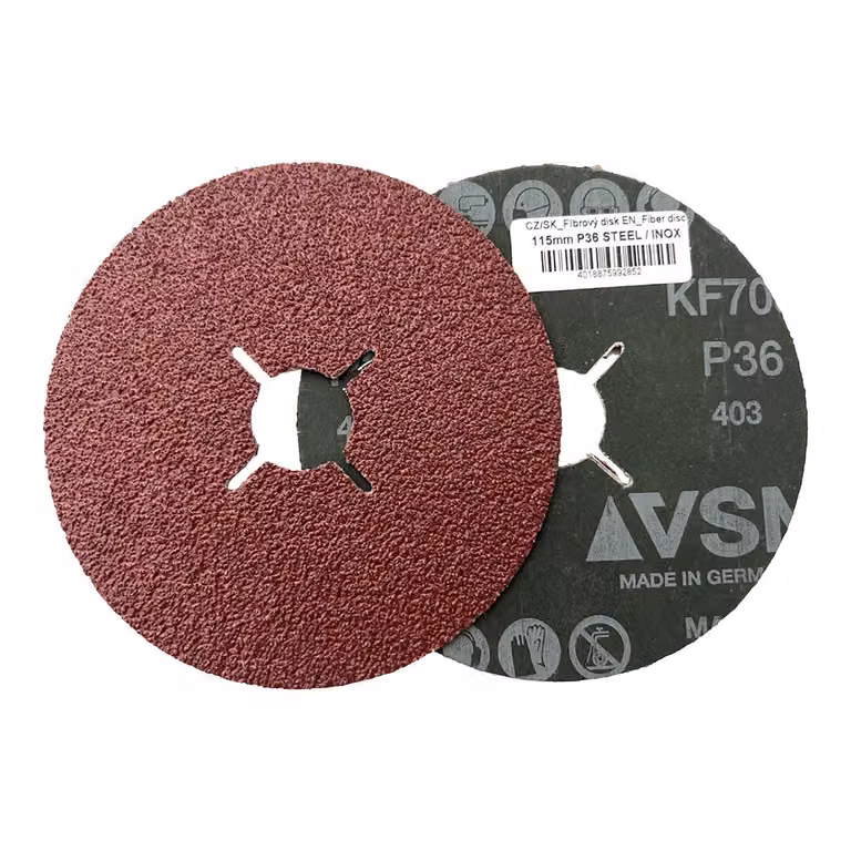 panno in fibra per smerigliatrice angolare 115 mm grana 40