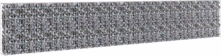 Gabbione con Copertura in Acciaio Zincato 600x30x100 cm