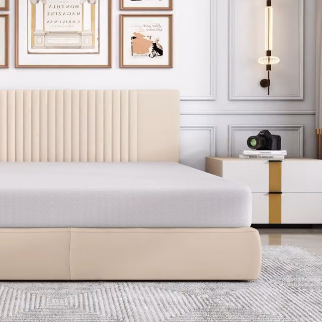 Materasso Ergonomico MINIMAL in Comfort Foam Bianco con Rivestimento Rimovibile e Certificazione Oeko-Tex L: 200 cm, P: 140 cm, H: 16 cm