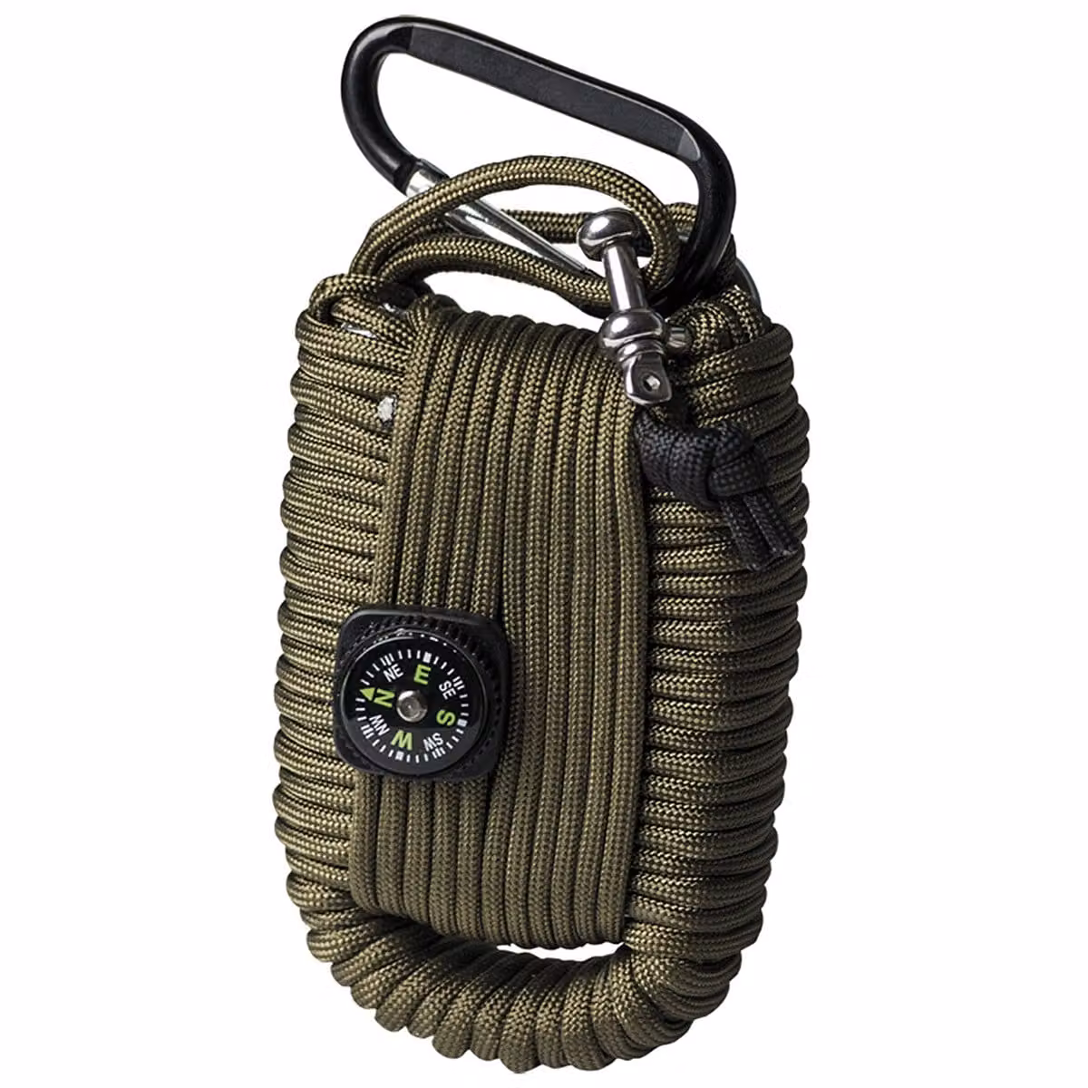 Kit di sopravvivenza in paracord grande oliv