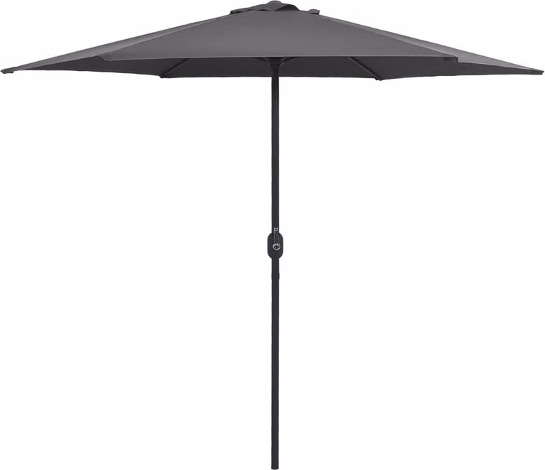 Ombrellone The Living Store con asta in alluminio 270 x 246 cm antracite
