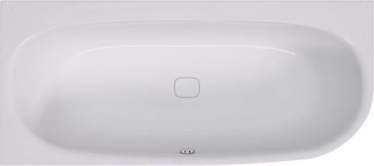 Vasca ad angolo iSensi 1600 x 750 x 450 mm a sinistra bianco
