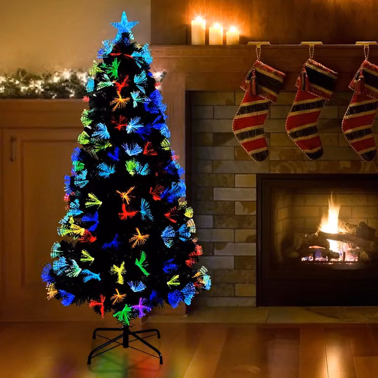 Albero di Natale artificiale verde vidaXL in PVC e metallo, Altezza: 120 cm