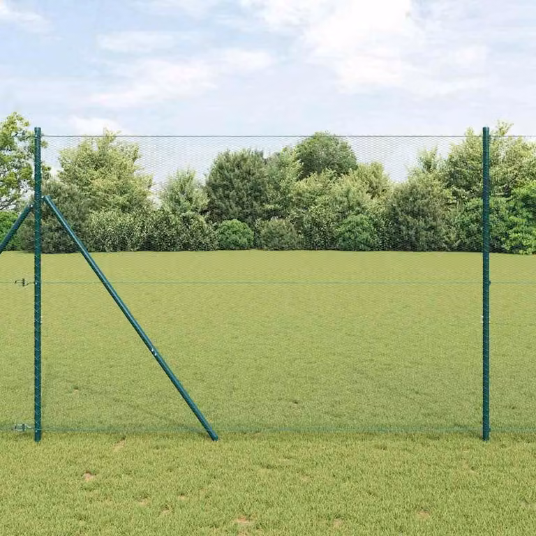 Maison Exclusive - Recinzione a maglia esagonale, 1,5 x 50 metri, PVC, colore verde