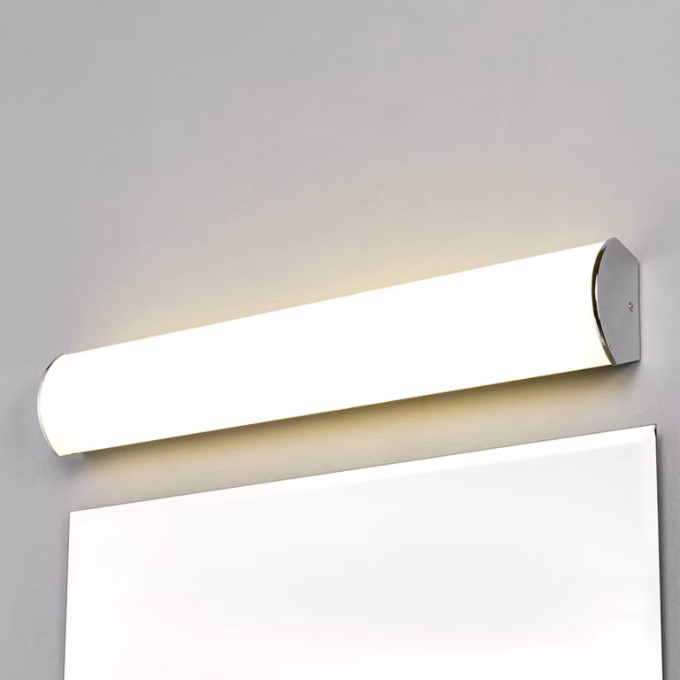 Applique da parete a LED Elanur Lindby, Cromo / Argento, Bagno, Metallo, Moderno, Applique a LED