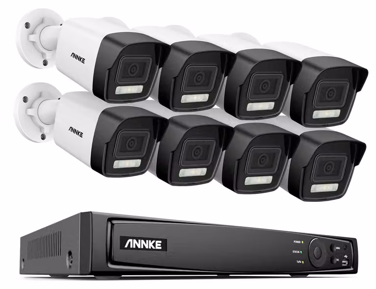 Sistema di sicurezza - Telecamere IP - Telecamere di videosorveglianza - Registratore NVR - Telecamera di sorveglianza - 8 canali, risoluzione 4K Ultra HD