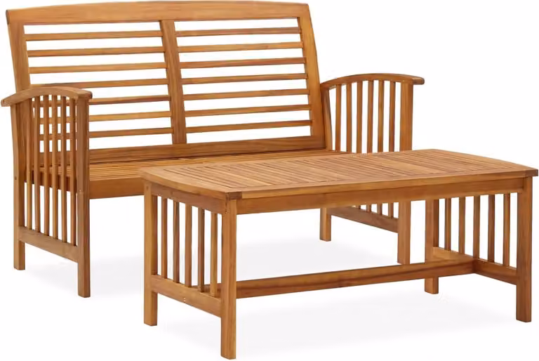 Maison Exclusive - Set Divani da Giardino 2 pz in Legno Massello di Acacia