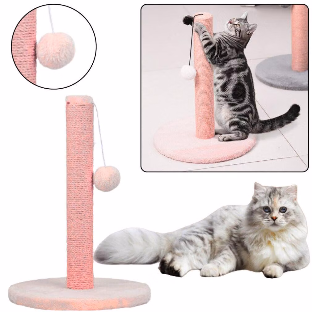 Tiragraffi per gatti Torre tiragraffi rosa 40 cm x 30 cm