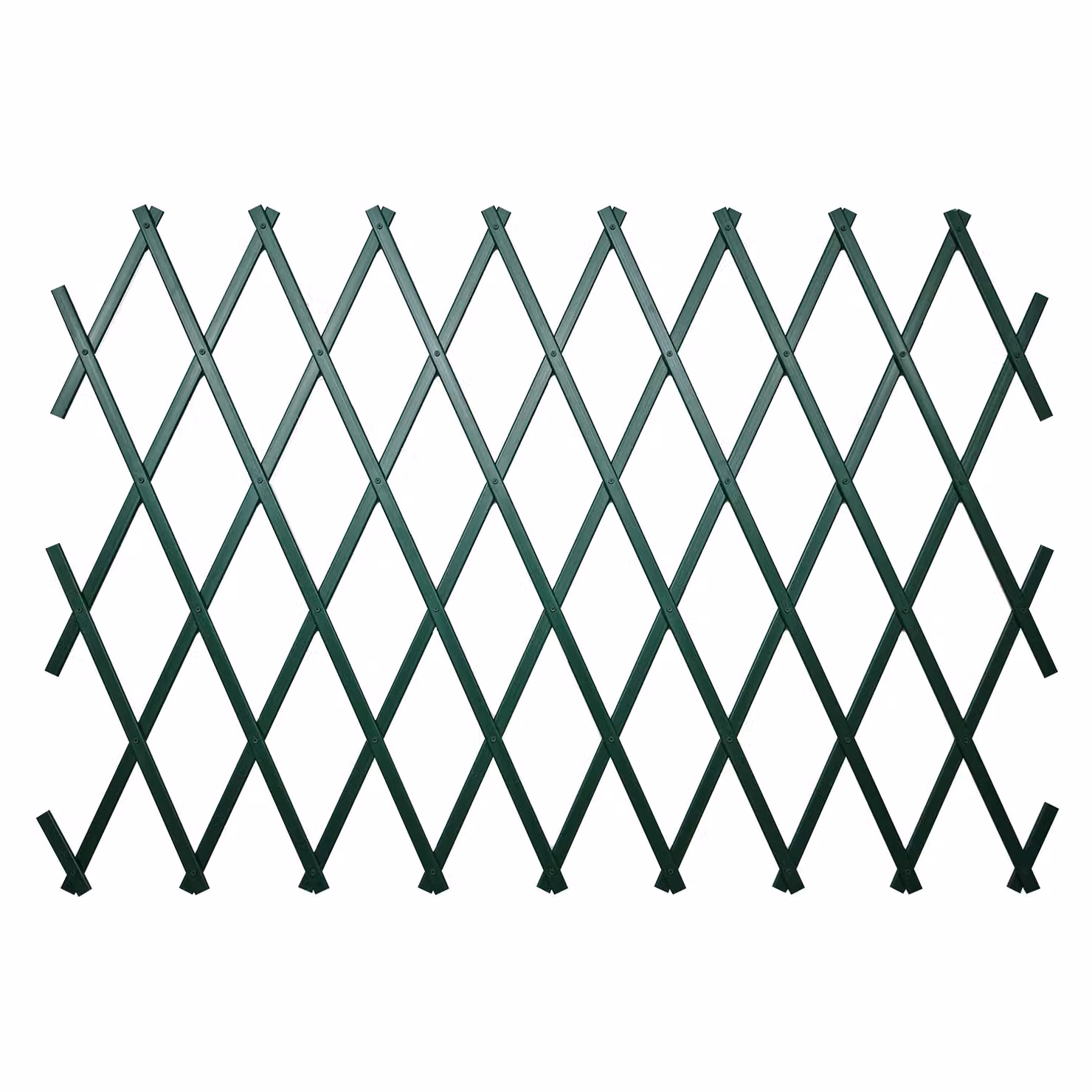Staccionata estensibile Vestiamo Casa Giardino in PVC verde, H: 90 cm, L: 180 cm – 1