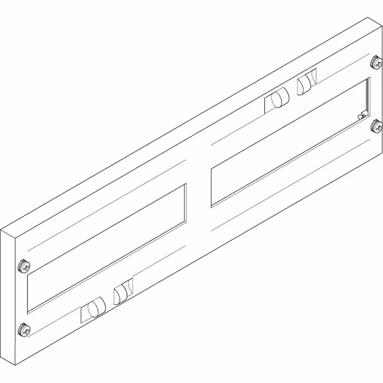 Piastra di copertura ABN 500x150 mm 2FB/1RE_10 aperta, interasse 150/125 mm (10 pezzi) FAO21N10