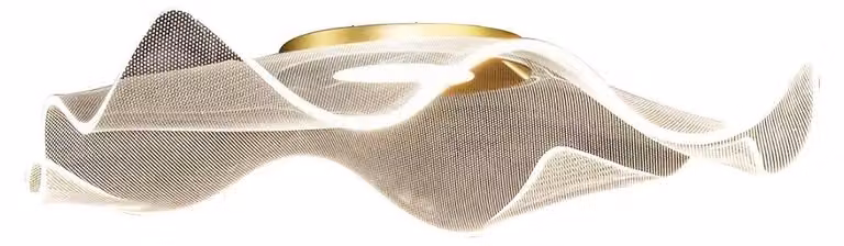 Plafone LARGO 16W LED in oro spazzolato 4000K – Milagro