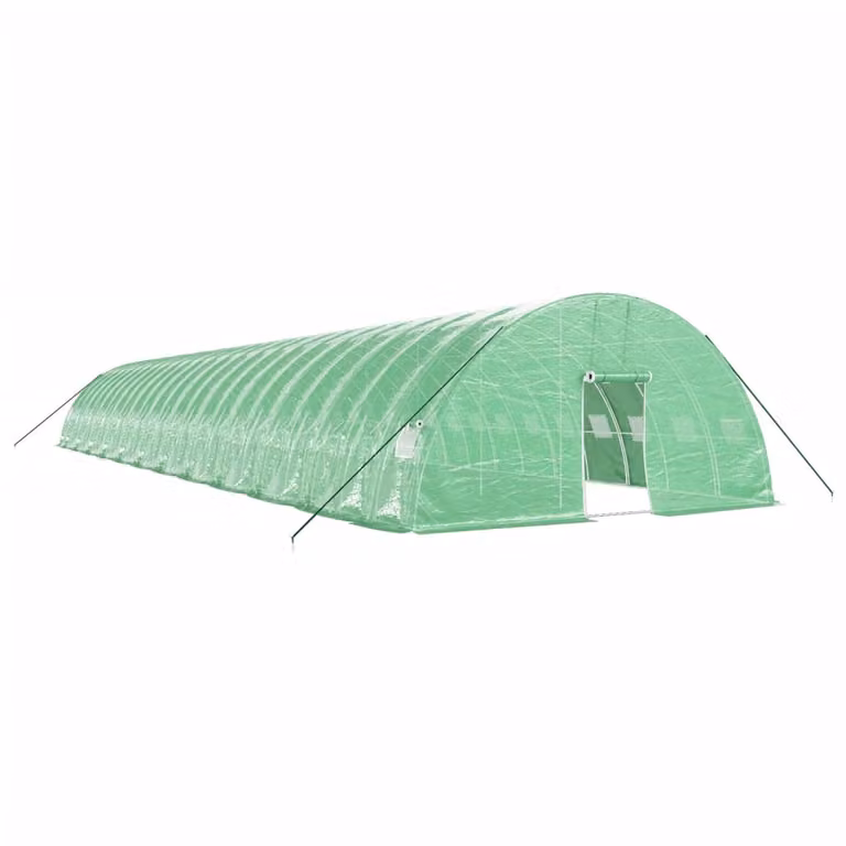 Serra con Telaio in Acciaio Verde 144 m² 24x6x2,85 m