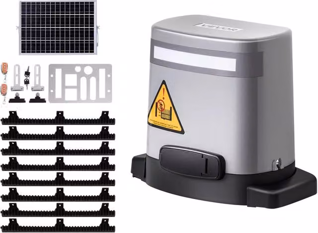MD280 Kit Apricancello Scorrevole Elettrico 280W per Cancelli Fino a 816 kg e 20 m Motore Robusto per Casa e Fai da Te