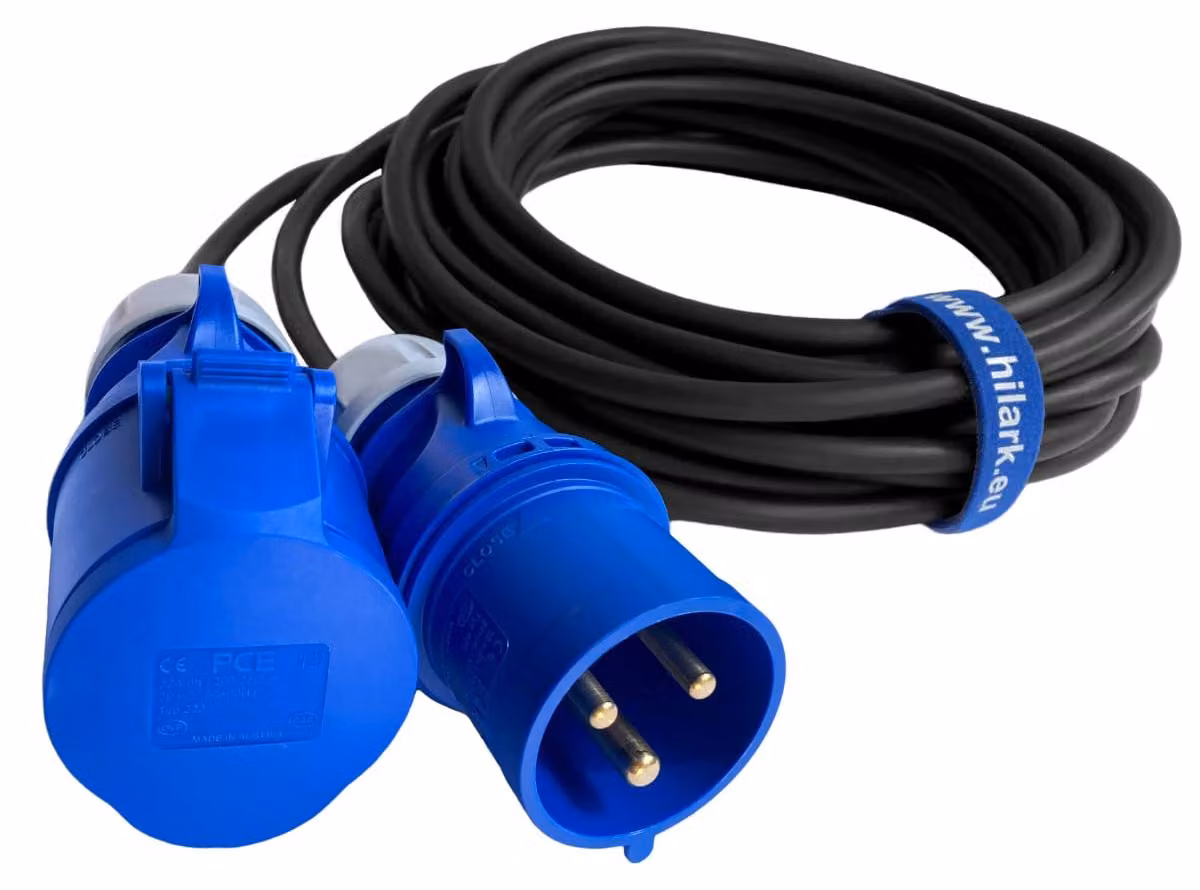 Cavo di prolunga H07RN-F, sezione 3x4mm2, lunghezza 35 metri