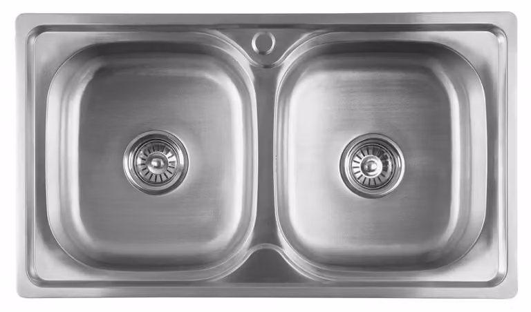 Lavello Aqualine 810x460 mm, acciaio inox AQ8146B